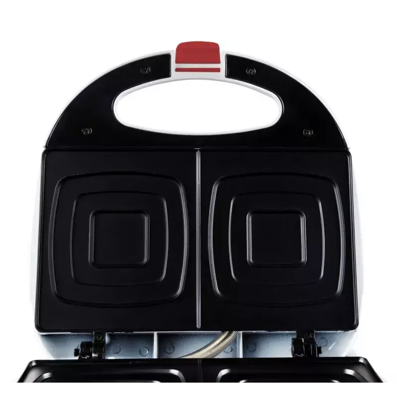 ETA Kvadro ETA415390000 sandwichera, 700 W, para 2 sándwiches, antiadherente, blanca