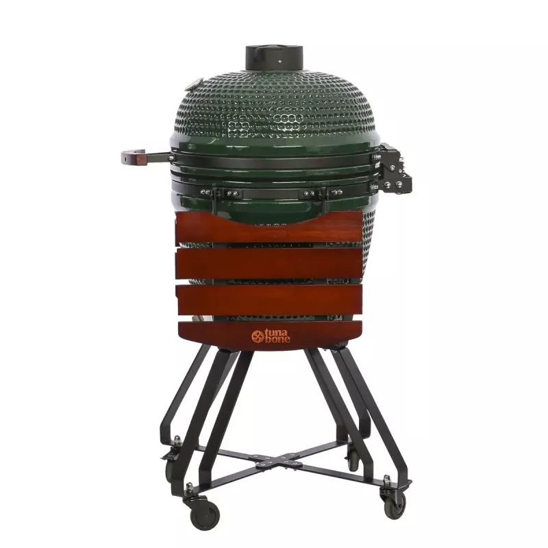Parrilla kamado de carbón TUNABONE TunaBone Classic 21 pulgadas talla M verde