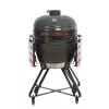 Parrilla kamado TUNABONE TunaBone Classic 23 pulgadas (talla L) parrilla de carbón cerámica, 23 pulgadas de diámetro de parrilla, gris oscuro