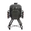 Parrilla kamado TUNABONE TunaBone Classic 23 pulgadas (talla L) parrilla de carbón cerámica, 23 pulgadas de diámetro de parrilla, gris oscuro