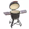 Parrilla kamado TUNABONE TunaBone Classic 23 pulgadas (talla L) parrilla de carbón cerámica, 23 pulgadas de diámetro de parrilla, gris oscuro