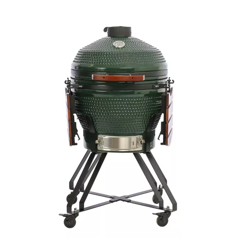 TunaBone Kamado Pro barbacoa de cerámica de 24 pulgadas, talla L, verde (TBG24GREEN-02)