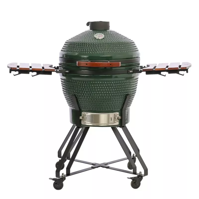 TunaBone Kamado Pro barbacoa de cerámica de 24 pulgadas, talla L, verde (TBG24GREEN-02)