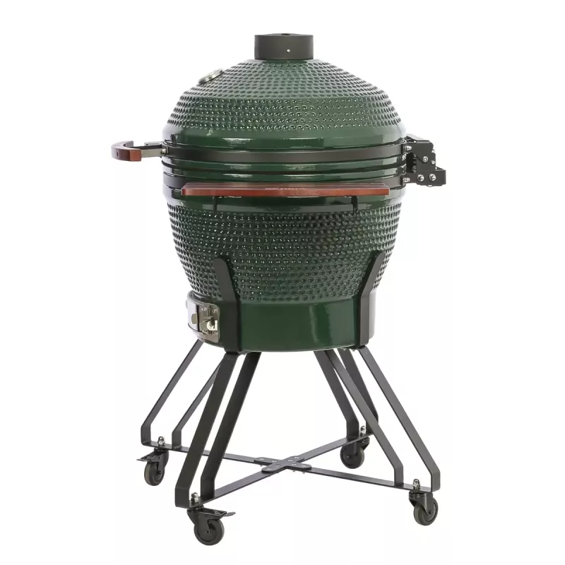 TunaBone Kamado Pro barbacoa de cerámica de 24 pulgadas, talla L, verde (TBG24GREEN-02)