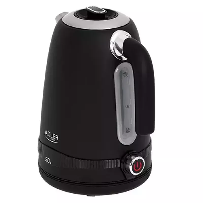 Adler AD 1295b hervidor eléctrico, 1,7 L, 2200 W, negro