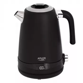 Adler AD 1295b hervidor eléctrico, 1,7 L, 2200 W, negro