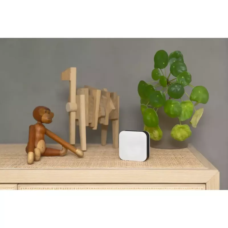 Sensor ambiental Mill Sense SENSEAIR – monitor inalámbrico de calidad del aire, humedad y temperatura (batería, Wi‑Fi, 70×30×70 mm)
