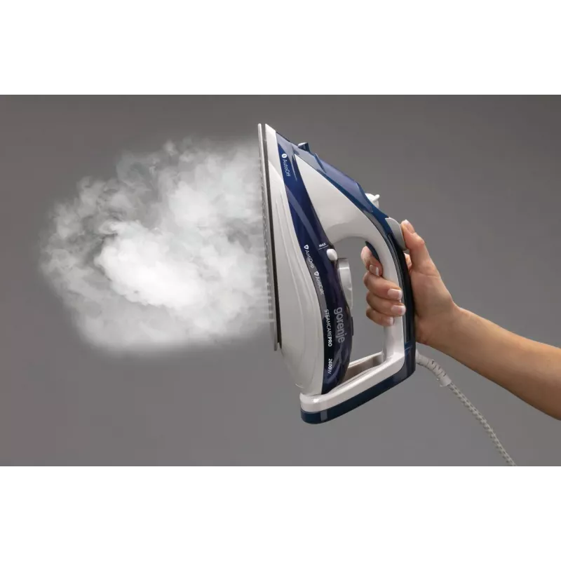 Plancha de vapor Gorenje SIH2600BLC suela cerámica 2600 W azul