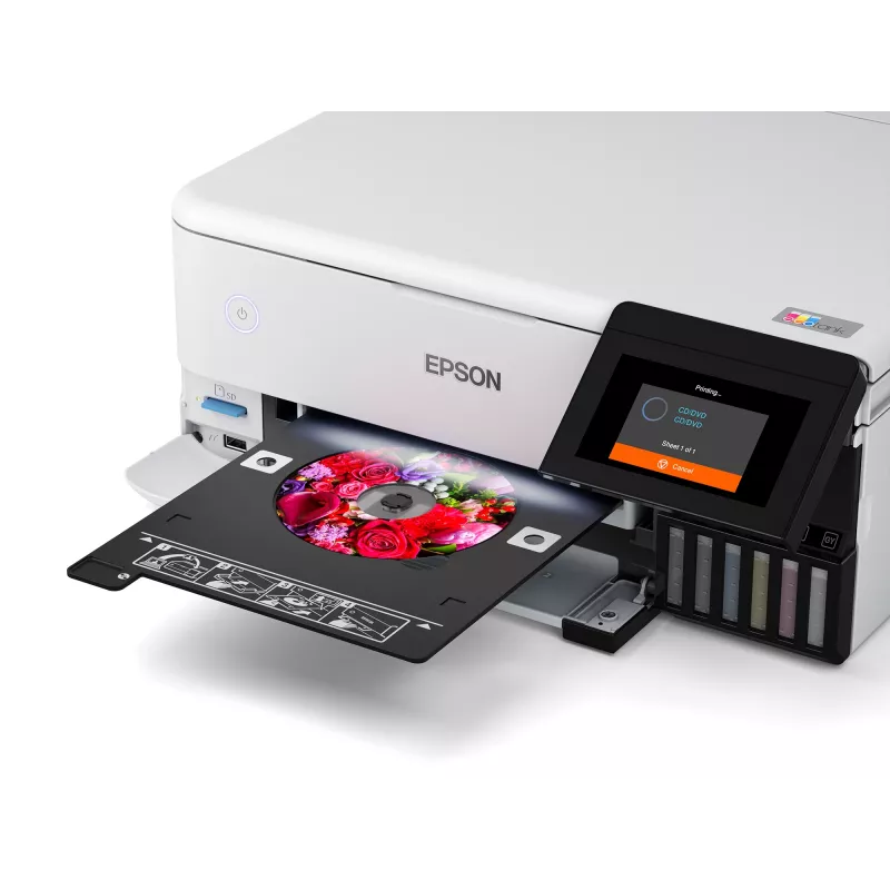 Impresora multifunción de inyección de tinta Epson EcoTank L8160 — impresión en color, 5760x1440 DPI, 32 ppm, A4, Wi‑Fi, dúplex