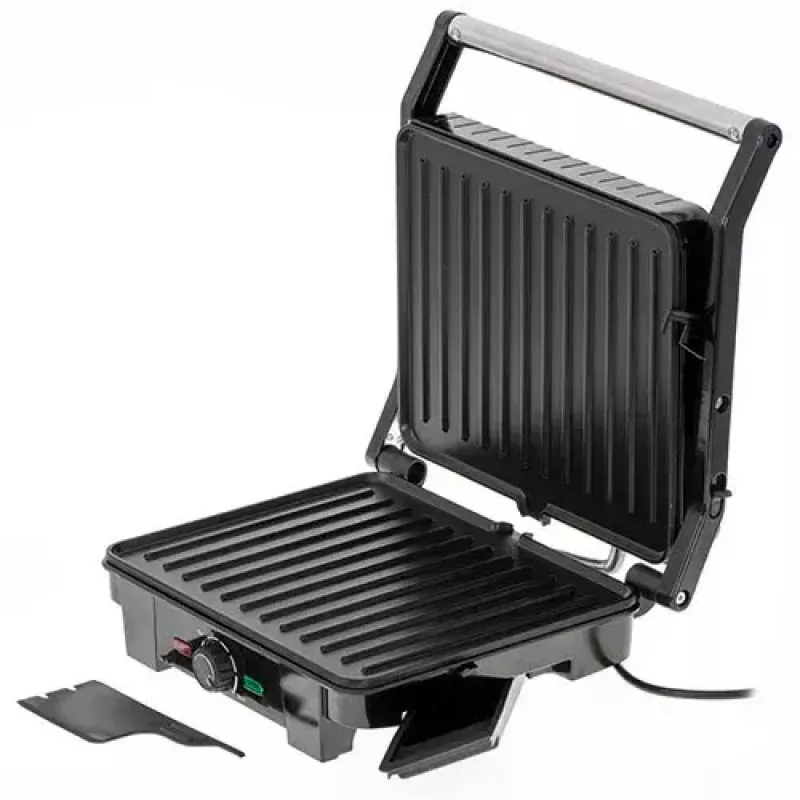 Parrilla de contacto Adler AD 3051 — acero inoxidable, 2200–2800 W, superficie de parrilla 1392 cm², temperatura ajustable, placas antiadherentes