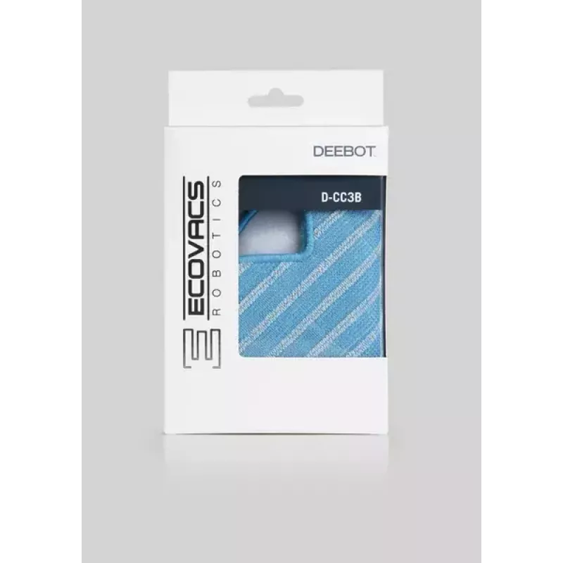 Recambio de mopa Ecovacs D-CC3B para robot aspirador, pack de 3, azul/gris