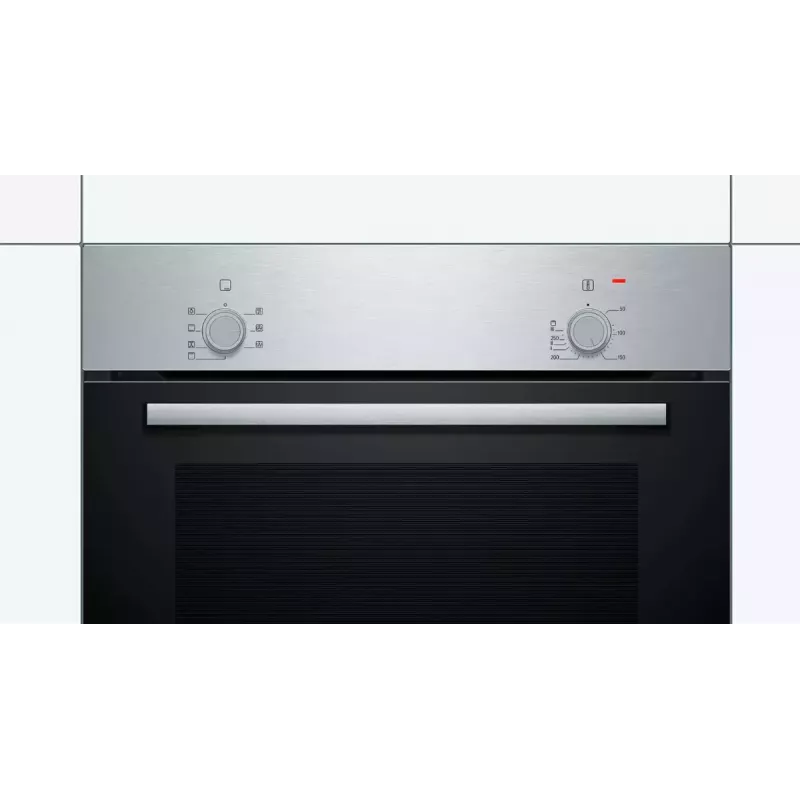 Horno integrable Bosch Serie 2 HBF010BR1S eléctrico, 66 L, acero inoxidable, mandos giratorios