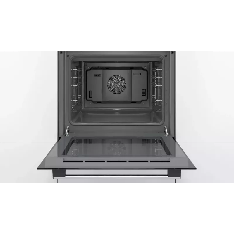 Horno integrable Bosch Serie 2 HBF010BR1S eléctrico, 66 L, acero inoxidable, mandos giratorios