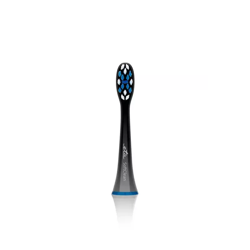Cabezales de cepillo de dientes ETA ETA070790600 — 2 uds., compatibles con cepillos de dientes eléctricos ETA, colores negro/azul/blanco