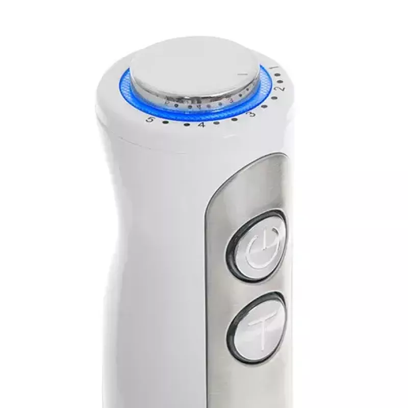 Batidora de brazo Adler AD 4625w — batidora de mano, 5 velocidades, turbo, 1500 W, cuchillas de acero inoxidable, plata/blanco