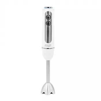 Batidora de brazo Adler AD 4625w — batidora de mano, 5 velocidades, turbo, 1500 W, cuchillas de acero inoxidable, plata/blanco