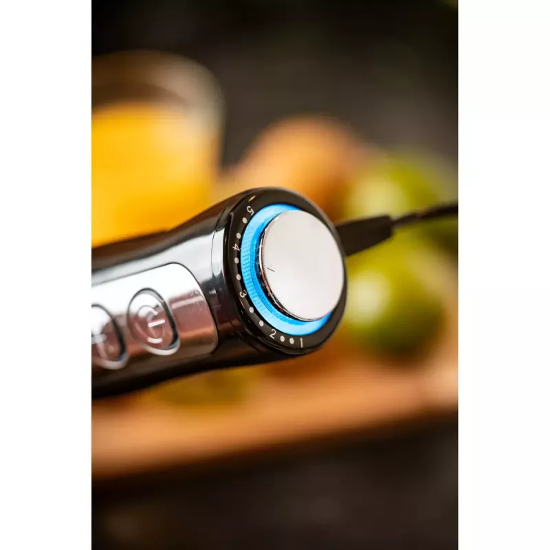Batidora de brazo Adler AD 4625B — batidora de mano, 1500 W máx., 850 W potencia nominal, 5 velocidades, control mecánico, turbo, cuchilla de acero inoxidable, negro