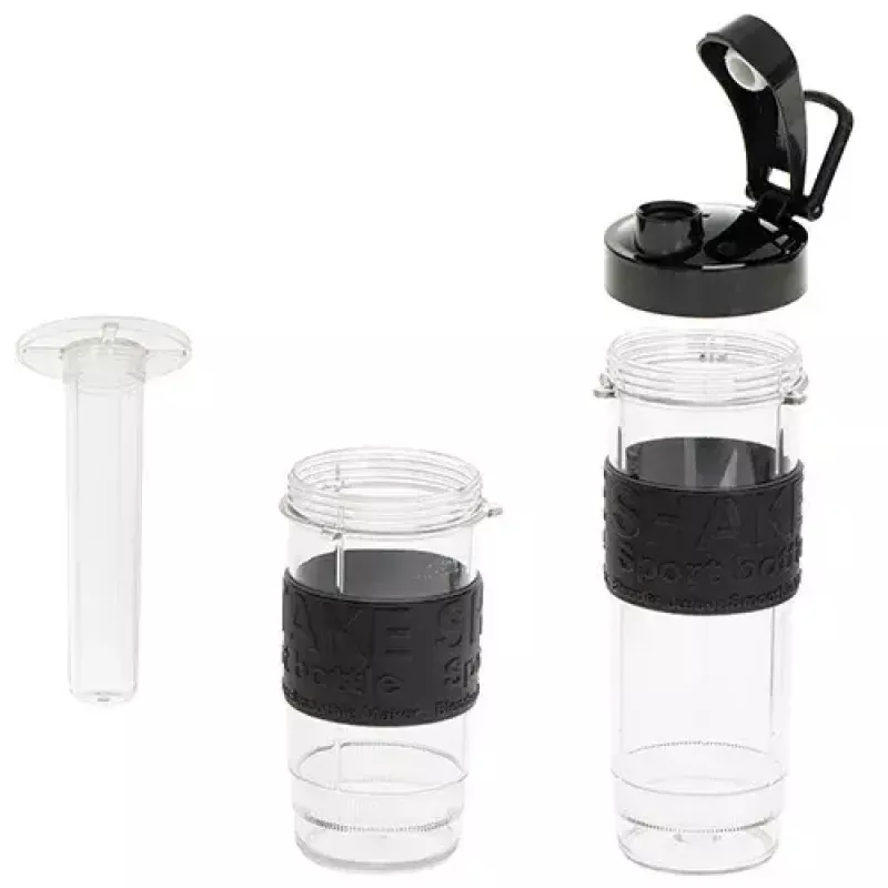 Batidora deportiva Adler AD 4081 — batidora personal portátil, 800 W pico, vaso de 0,57 l, cuchillas de acero inoxidable, 2 botellas