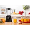 Batidora de vaso Tefal BL4208 — 600 W, recipiente de plástico de 1,25 L, 2 velocidades, trituradora de hielo, negra
