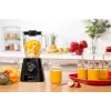 Batidora de vaso Tefal BL4208 — 600 W, recipiente de plástico de 1,25 L, 2 velocidades, trituradora de hielo, negra