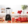 Batidora de vaso Tefal BL4208 — 600 W, recipiente de plástico de 1,25 L, 2 velocidades, trituradora de hielo, negra