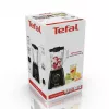 Batidora de vaso Tefal BL4208 — 600 W, recipiente de plástico de 1,25 L, 2 velocidades, trituradora de hielo, negra