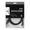 Gembird PP6-2M/BK Cat6 FTP cable de conexión, 2 m, negro