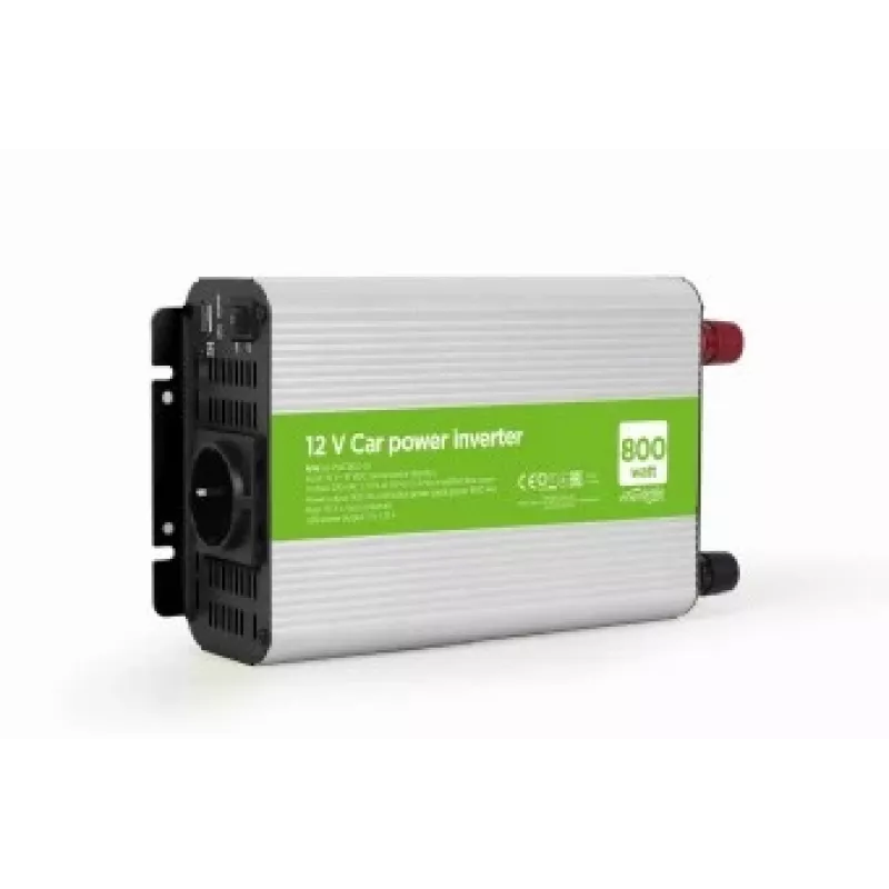 Inversor de corriente para coche GEMBIRD 12V, 800W