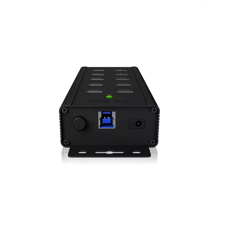 ICY BOX IB-HUB1703-QC3 USB 3.2 Gen 1 (3.1 Gen 1) Type-B 5000 Mbit/s negro