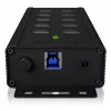 ICY BOX IB-HUB1703-QC3 USB 3.2 Gen 1 (3.1 Gen 1) Type-B 5000 Mbit/s negro