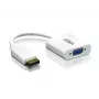 Convertidor DisplayPort a VGA ATEN, hasta 1920x1200 @60Hz, DisplayPort, VGA (D-Sub), conector macho, conector hembra, recto, recto