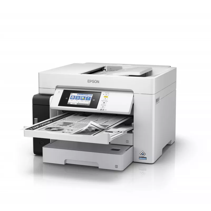 Equipo multifunción Epson M15180 — impresión de tinta monocroma, 4800x1200 DPI, escaneado en color 1200x1200, A4, Wi‑Fi, Ethernet, dúplex