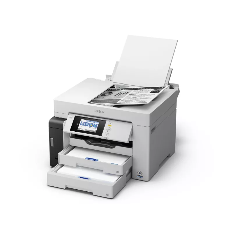 Equipo multifunción Epson M15180 — impresión de tinta monocroma, 4800x1200 DPI, escaneado en color 1200x1200, A4, Wi‑Fi, Ethernet, dúplex