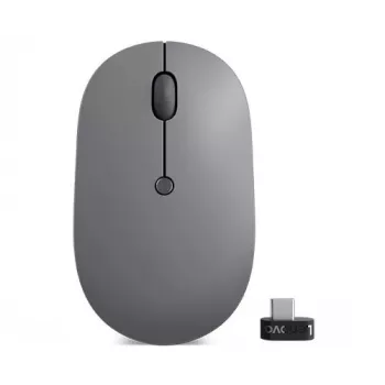 Ratón inalámbrico Lenovo Go USB-C de oficina ambidiestro RF inalámbrico óptico 2400 DPI