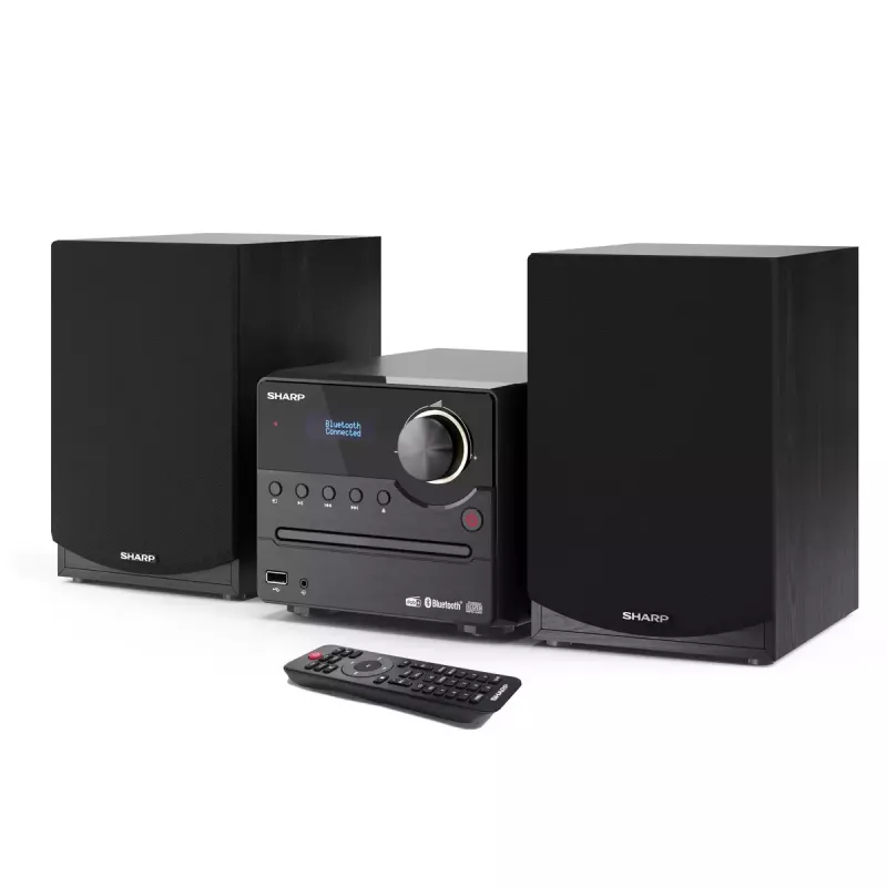 Microcadena de audio Sharp XL-B517D 45 W negra