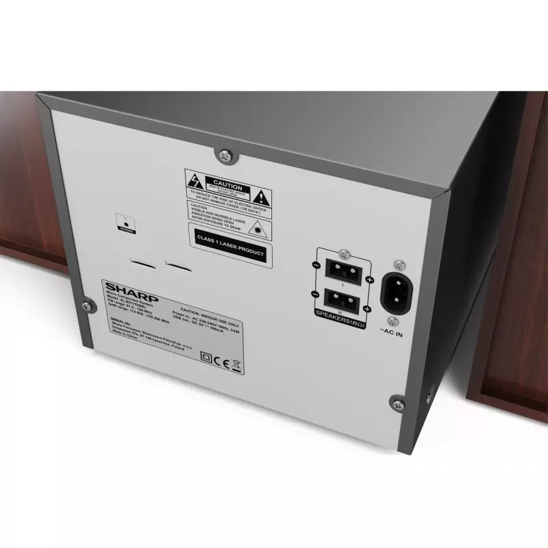 Microcadena de audio Sharp XL-B517D 45 W marrón