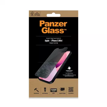 PanzerGlass ® Protector de pantalla de privacidad iPhone 13 Mini | Standard Fit
