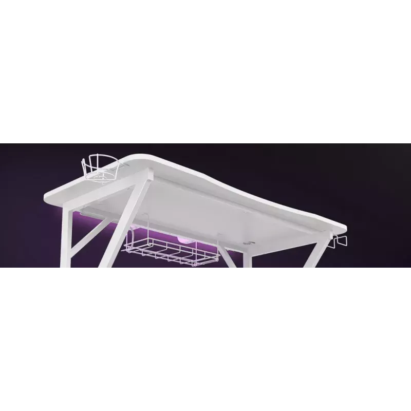 Genesis Holm 320 RGB escritorio gaming, blanco