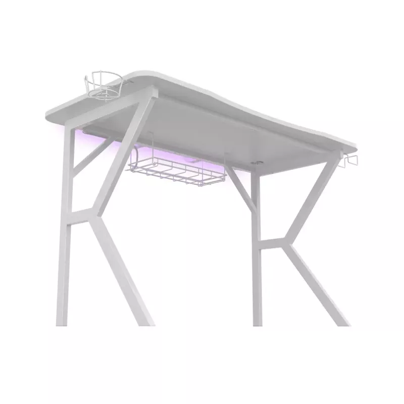 Genesis Holm 320 RGB escritorio gaming, blanco