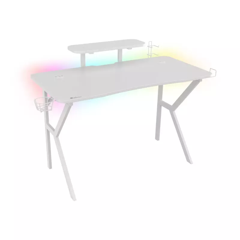 Genesis Holm 320 RGB escritorio gaming, blanco