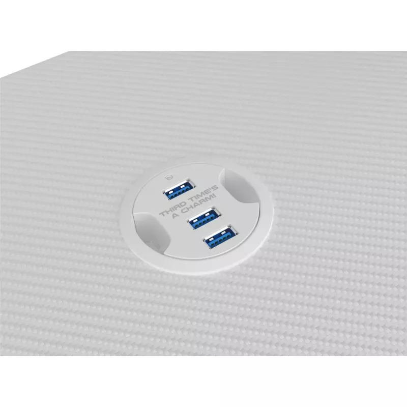 Genesis Holm 320 RGB escritorio gaming, blanco