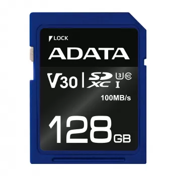 Tarjeta de memoria ADATA ASDX128GUI3V30S-R 128 GB SDXC UHS-I clase 10