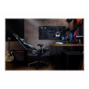 Silla gaming para PC Razer Enki con asiento acolchado negra, 136 kg, 670x680x1380 mm