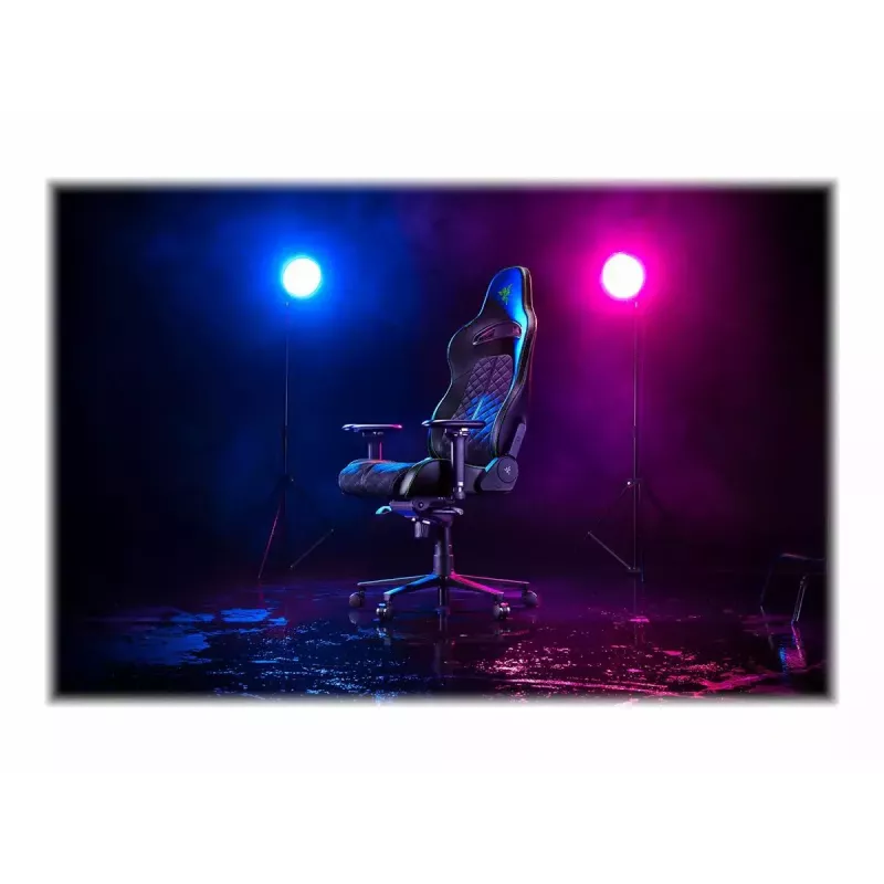 Silla gaming para PC Razer Enki con asiento acolchado negra, 136 kg, 670x680x1380 mm