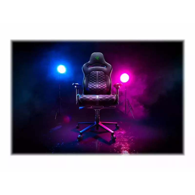 Silla gaming para PC Razer Enki con asiento acolchado negra, 136 kg, 670x680x1380 mm