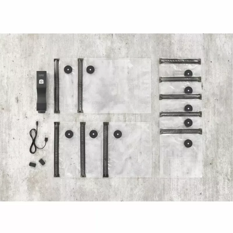 Envasadora al vacío Caso Vacu One Touch negra 01301 diseño compacto