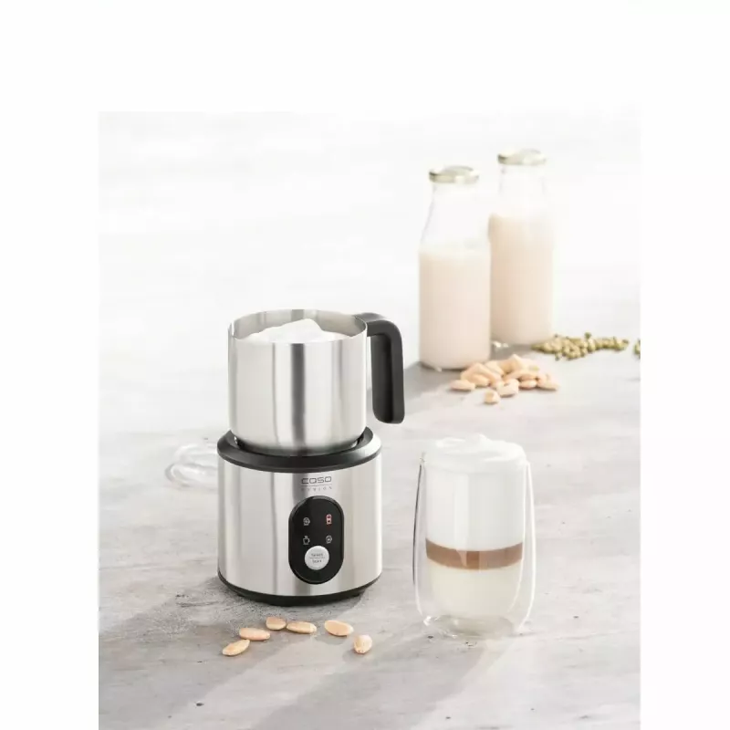 Espumador de leche Caso Crema & Choco 500 W 0,35 l – espumador de leche eléctrico para espuma caliente y fría