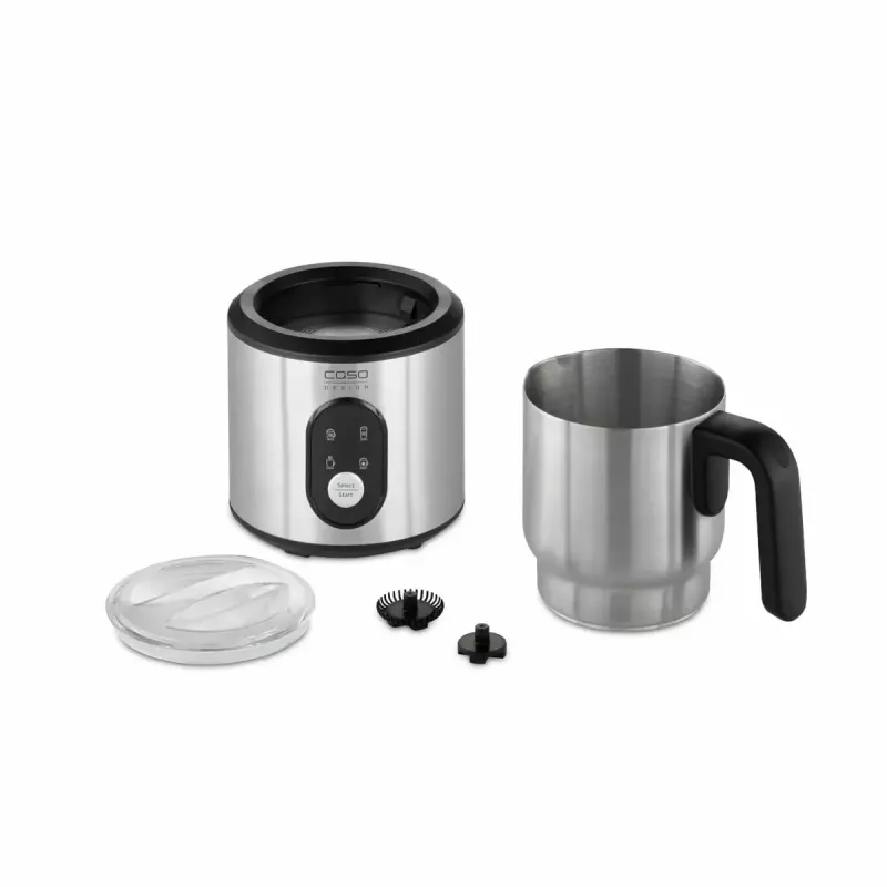 Espumador de leche Caso Crema & Choco 500 W 0,35 l – espumador de leche eléctrico para espuma caliente y fría