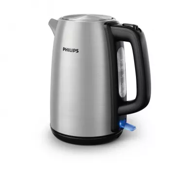 Hervidor de agua Philips Viva Collection HD9351/90, 1,7 L, 2020 W, metal, indicador de nivel de agua, inalámbrico, filtro