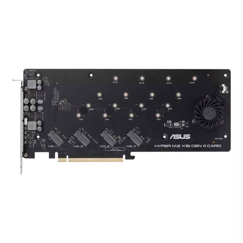 ASUS Hyper M.2 x16 Gen 4 tarjetas adaptadoras/interfaz internas
